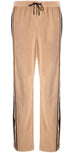 Side-stripe corduroy track pants
